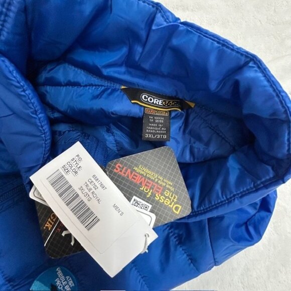 New Core 365 Men's Prevail Puffer Vest 3XL Blue Outerwear AT&T Pebble Beach Golf - Picture 3 of 16